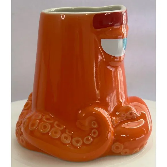 Disney Store Orange Octopus Grumpy Hank Mug Cup 3D Pixar Finding Dory Character - Picture 2 of 6